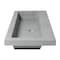 Alfi Brand 40" Solid Concrete Gray Matte Trough Sink for the Bathroom ABCO40TR - alternate 9